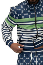 Men's 2PC Chain Link Track Suit - VacationGrabs