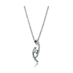 Elegant chain necklace pendant for women featuring sparkling crystals and a sleek design