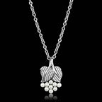 Chain Necklace Pendant TS165 - Rhodium 925 Sterling Silver - VacationGrabs