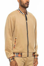 Checkered Plaid Full Zip Track Jacket - VacationGrabs