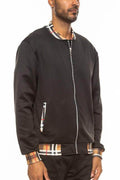 Checkered Plaid Full Zip Track Jacket - VacationGrabs