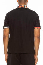 Checkered Plaid Short Sleeve Polo Shirt - VacationGrabs