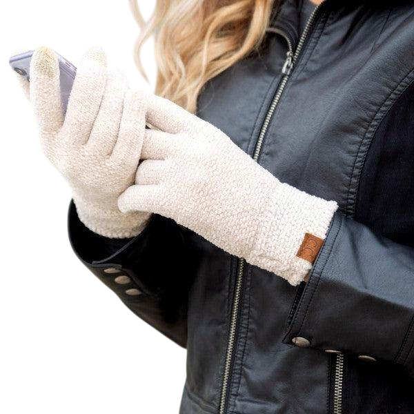 Chenille Touch Gloves for Women