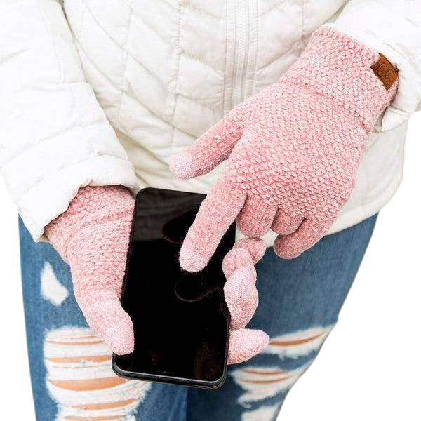 Chenille Touch Gloves for Women