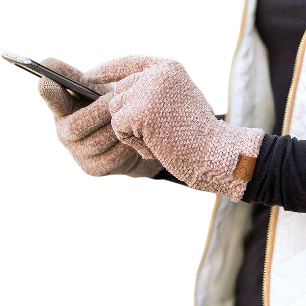 Chenille Touch Gloves for Women