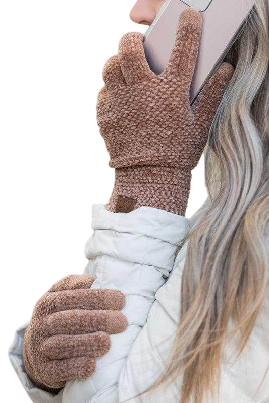 Chenille Touch Gloves for Women