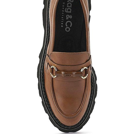 Women's Shoes - Flats Cheviot Chunky Leather Loafers