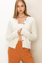 Women's Sweaters - Cardigans Chic Button-Front Cardigan Sweater