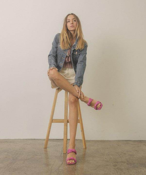 Oasis Society chic vacation heels in pink, perfect for stylish summer outings and beach events