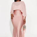 Women's pink chiffon shawl for elegant evening wear