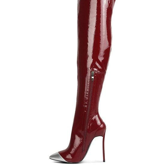 Women's Shoes - Boots Chimes High Heel Patent Long Boots