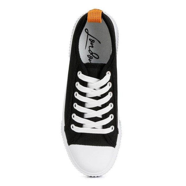Women's black chunky lifestyle sneakers with white sole, versatile for casual wear