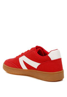 Rag Company red chunky patchwork sneakers men for casual wear