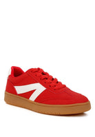Rag Company red chunky patchwork sneakers men for casual wear