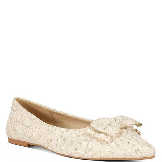 Women's Shoes - Flats Cicely Jacquard Bow Embellished Ballet Flats