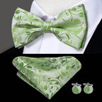 Classic Bow Ties For Men Silk Butterfly Pre-Tied Bowtie - VacationGrabs