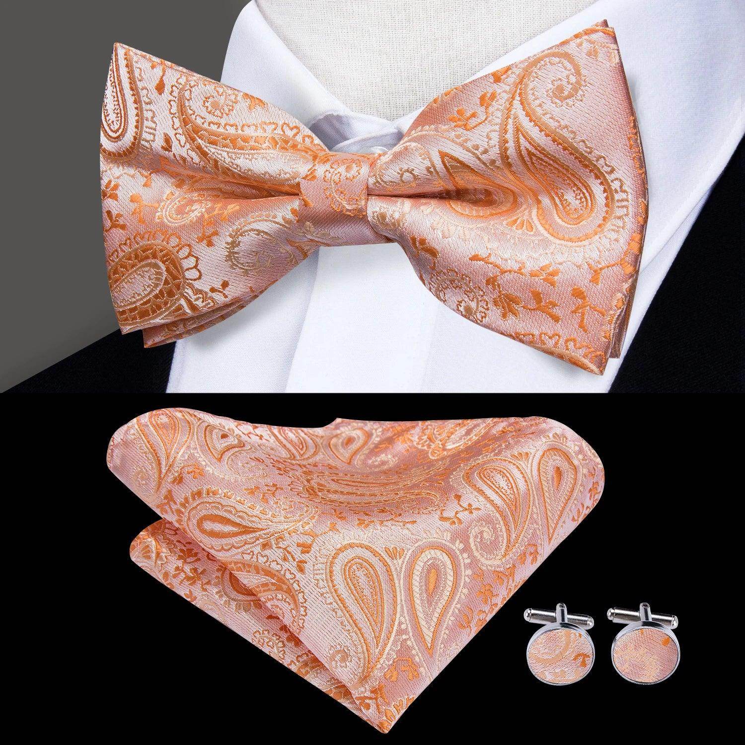 Classic Bow Ties For Men Silk Butterfly Pre-Tied Bowtie - VacationGrabs