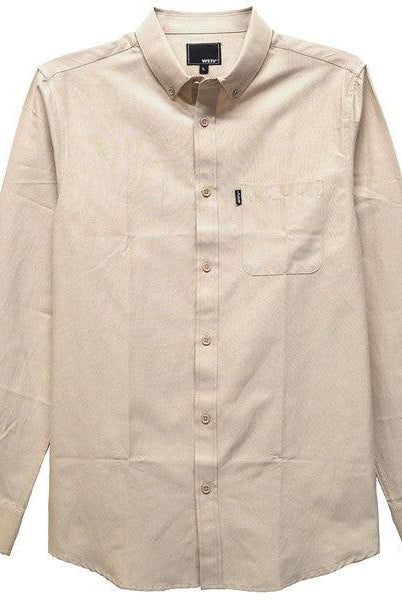 Men's Shirts Classic Solid Color Casual Long Sleeve Shirts Men