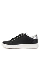 Women's Shoes - Sneakers Claude Faux Leather Back Panel Detail Sneakers