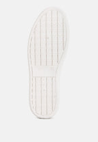 Claude Faux Leather Back Panel Detail Sneakers