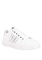 Claude Faux Leather Back Panel Detail Sneakers