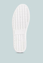 Claude Faux Leather Back Panel Detail Sneakers