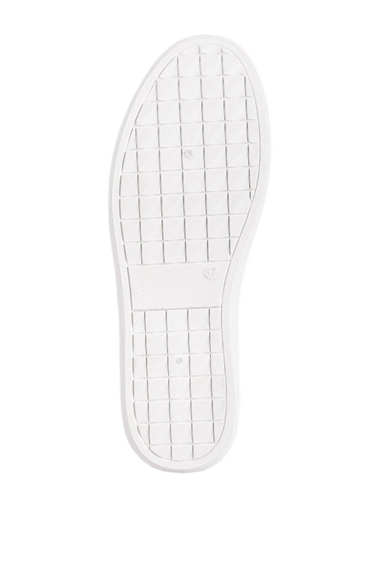 Claude Faux Leather Back Panel Detail Sneakers