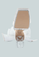 London Rag clear high heeled sandals with stylish bow detail and sleek transparent design