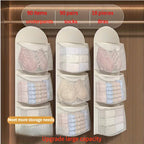 Closet hanging organizer with large capacity for undergarments and socks