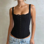 Black clubwear dress with lace trim, perfect for nightlife events