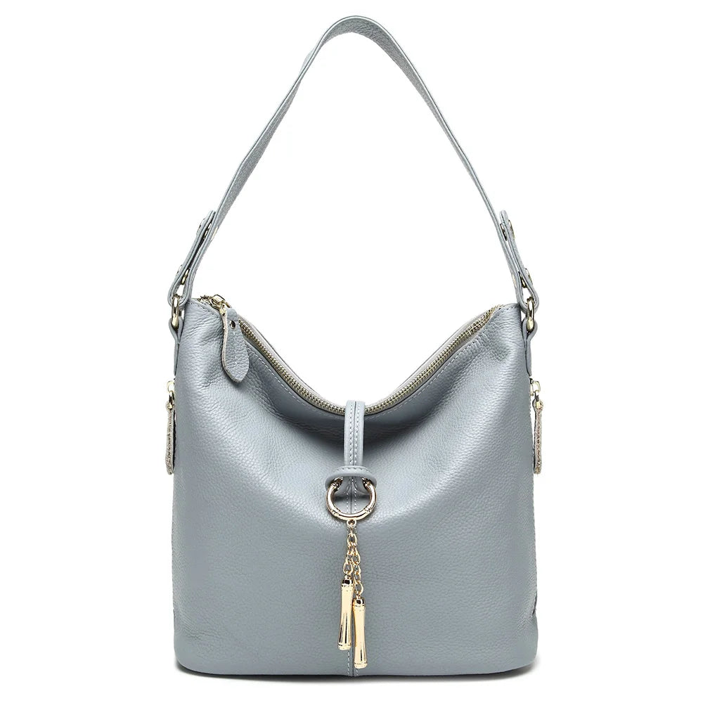 Light blue leather coach purse shoulder bag for everyday use