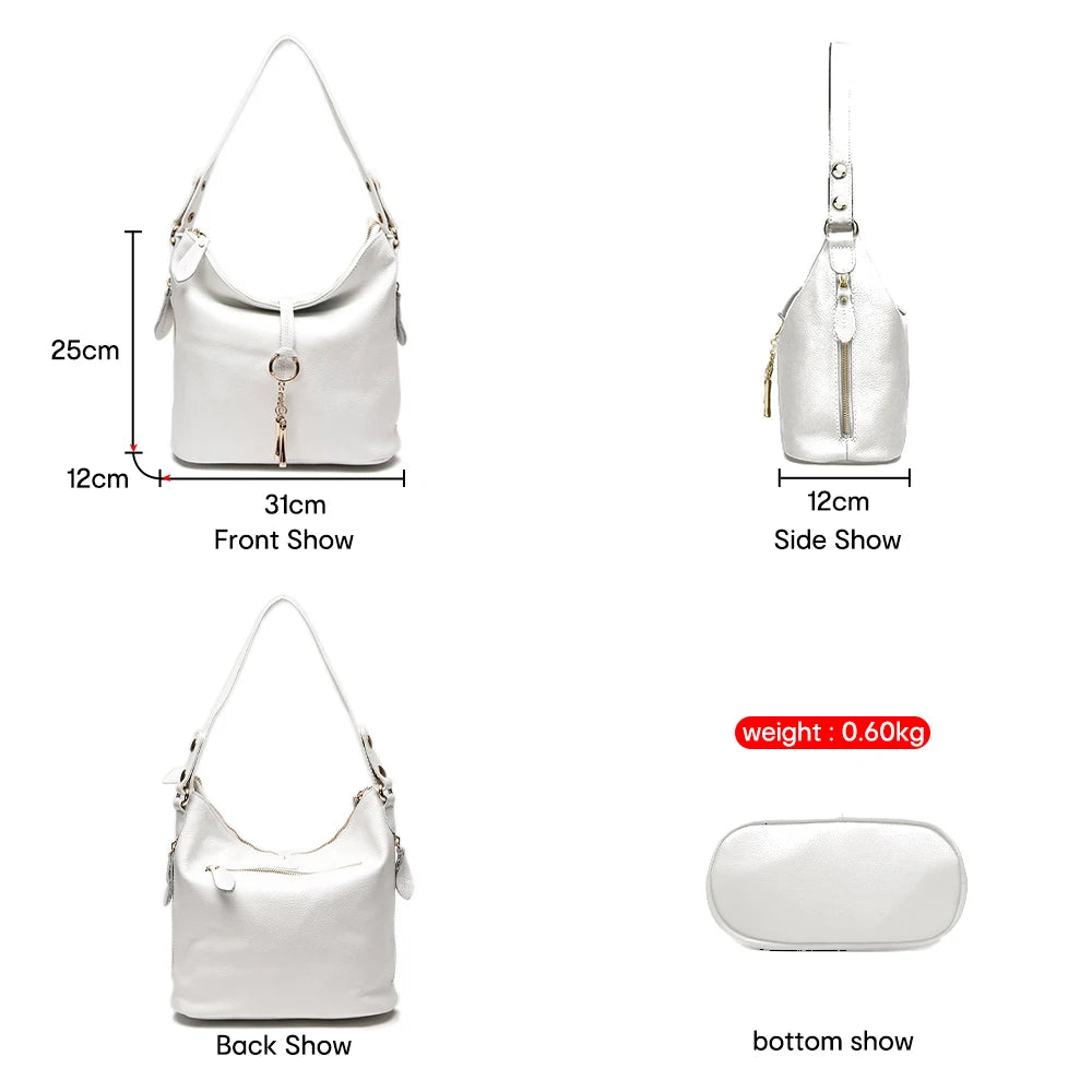 White coach purse shoulder bag, stylish and versatile for everyday use