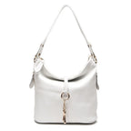 White leather coach purse shoulder bag for daily use
