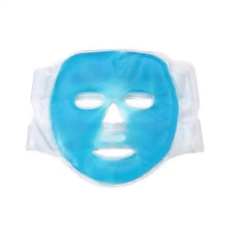 Blue cold gel face mask for soothing skin treatment