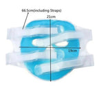 Cold gel face mask with adjustable straps for soothing skin relief