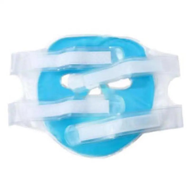 Cold gel face mask in blue, perfect for soothing skin treatments