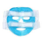 Cold gel face mask, blue, soothing for skin treatment