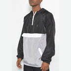 Mens Color Block Anorak Jacket Pullover Windbreaker - VacationGrabs