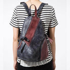 Stylish color block daypack from VacationGrabs with a modern design and functional features
