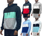 Men's Activewear Color Block Pullover Hoodie