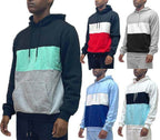 Color Block Pullover Hoodie - VacationGrabs