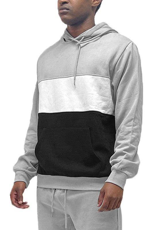 Color Block Pullover Hoodie - VacationGrabs