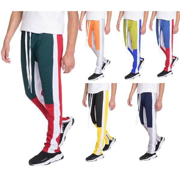 Color Block Track Pants - VacationGrabs