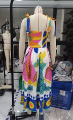 Women's colorful printed maxi dress from VacationGrabs, perfect for summer outings