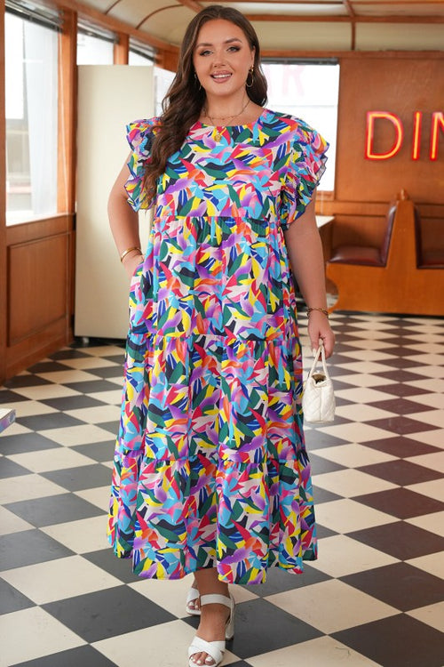 JUNIPER BLVD women's colorful print and maxi dress, ideal for summer events