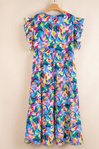 JUNIPER BLVD colorful floral maxi dress for casual summer outings