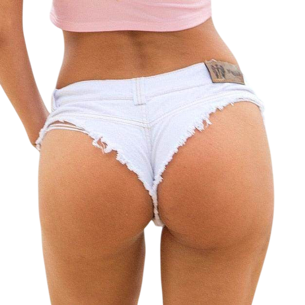 VacationGrabs Colorful Denim Shorts for Women