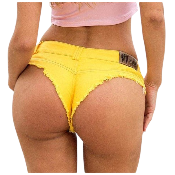 VacationGrabs Colorful Denim Shorts for Women