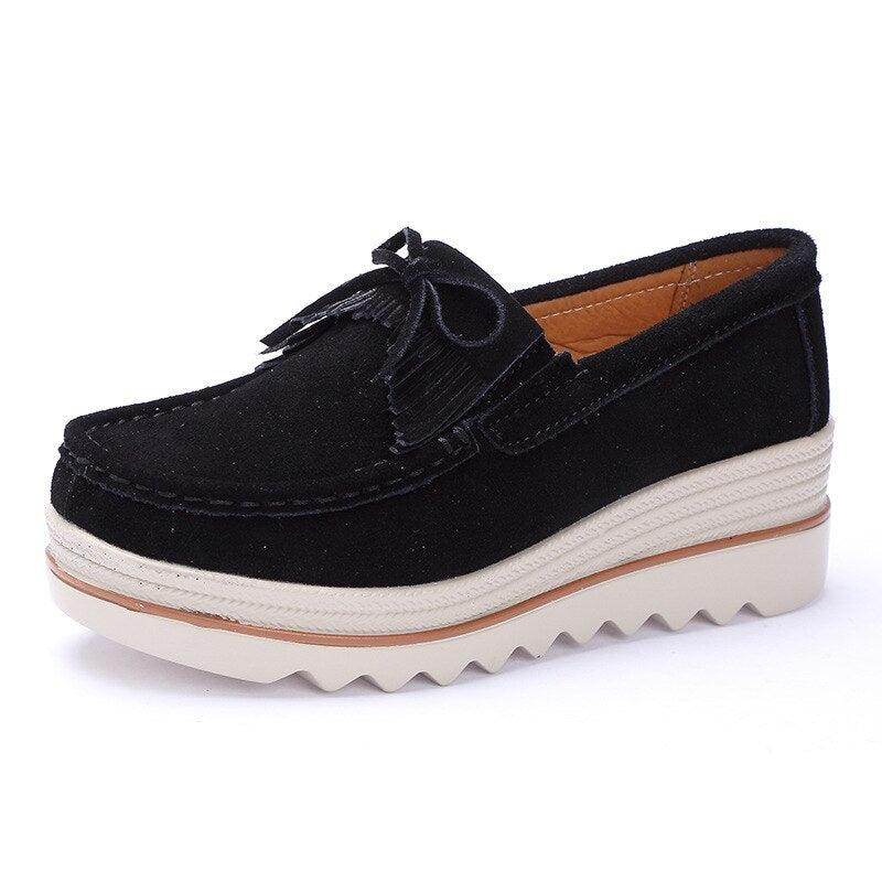 VacationGrabs black colorful platform shoes with a sleek design and comfortable fit for everyday wear