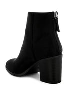 Rag Company comfortable ankle boots for travel with a stylish zipper detail and chunky heel